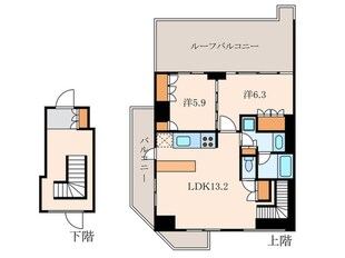 ﾚｼﾞﾃﾞﾝｽ白金ｺﾛｰﾚの物件間取画像